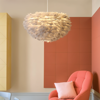 Feather Shade Pendant Light 30cm