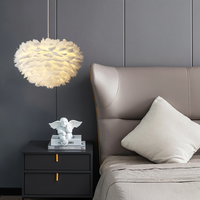 Feather Shade Pendant Light 30cm