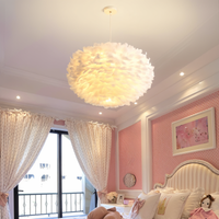 Feather Shade Pendant Light 30cm