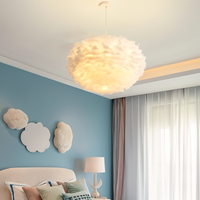 Feather Shade Pendant Light 30cm