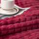 Textured Coral Fleece Blanket