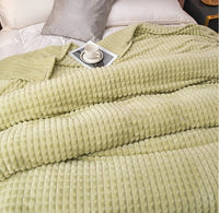Textured Coral Fleece Blanket