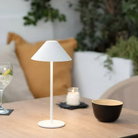 LumiLuxe Cordless Cone Table Lamp