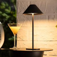LumiLuxe Cordless Cone Table Lamp