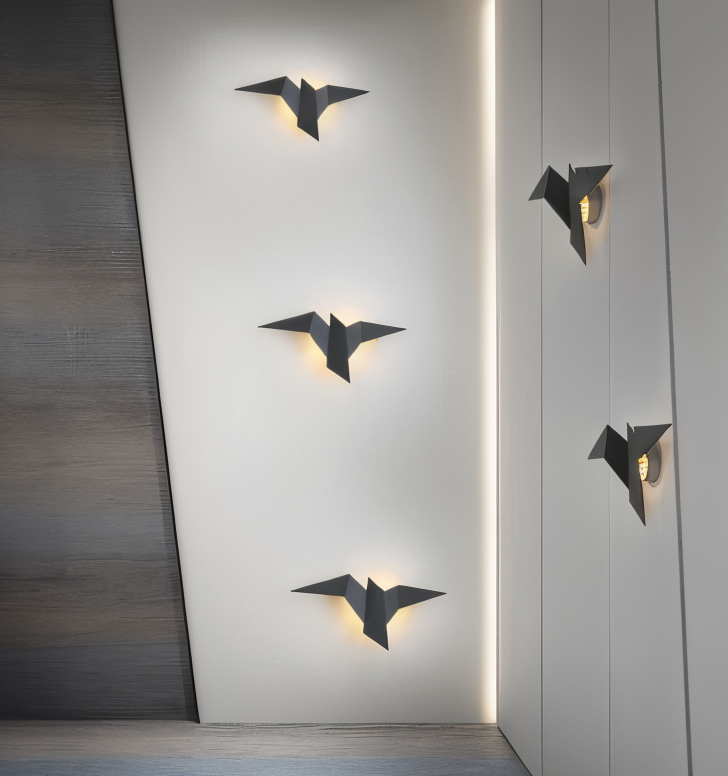 Folded Bird Wall Light 34cm