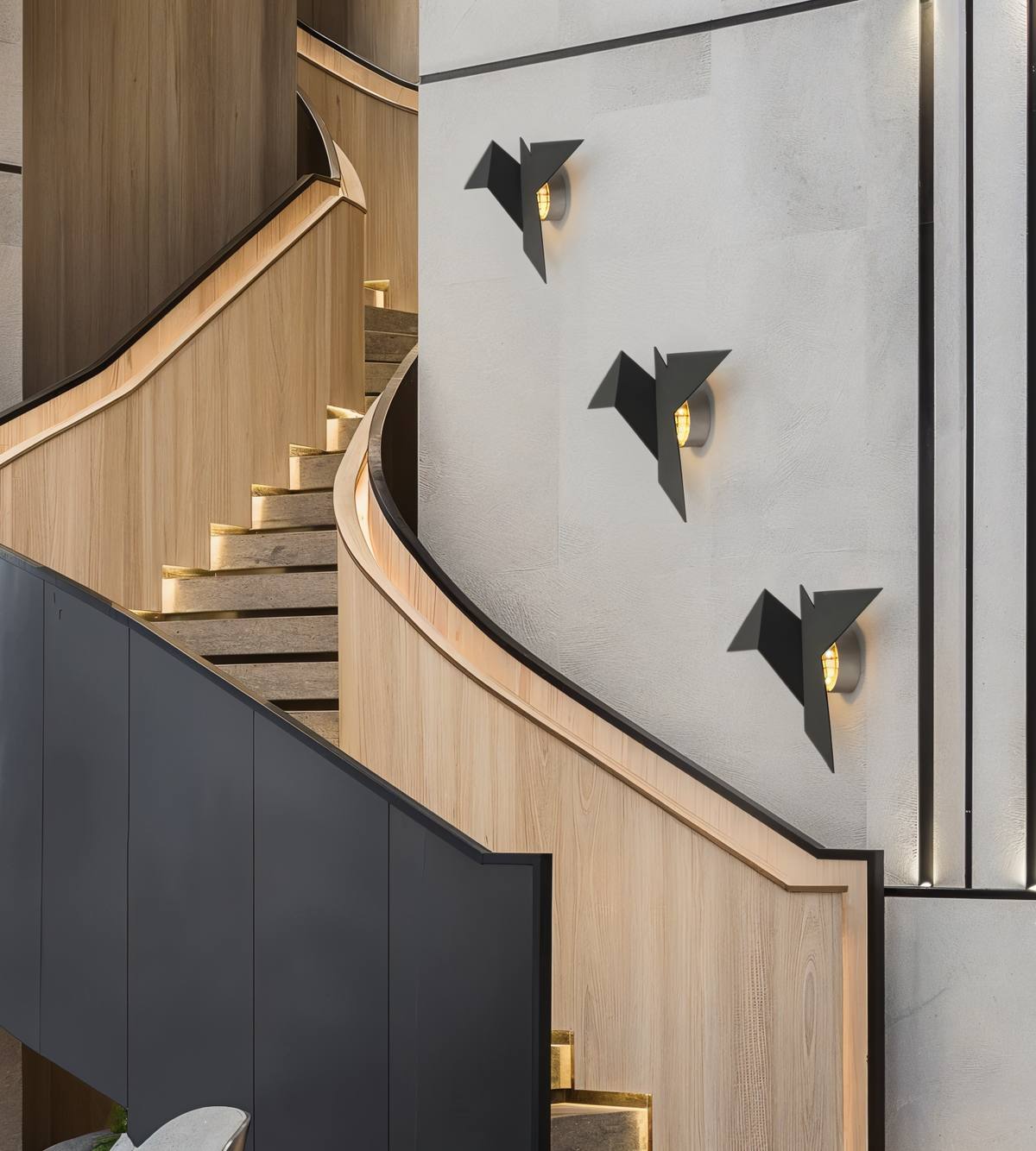 Folded Bird Wall Light 34cm
