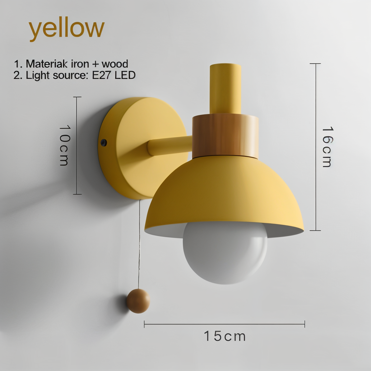 Macaron Pastel Wall Light