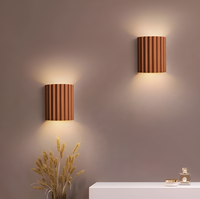 Striped Resin LED Wall Light 16cm