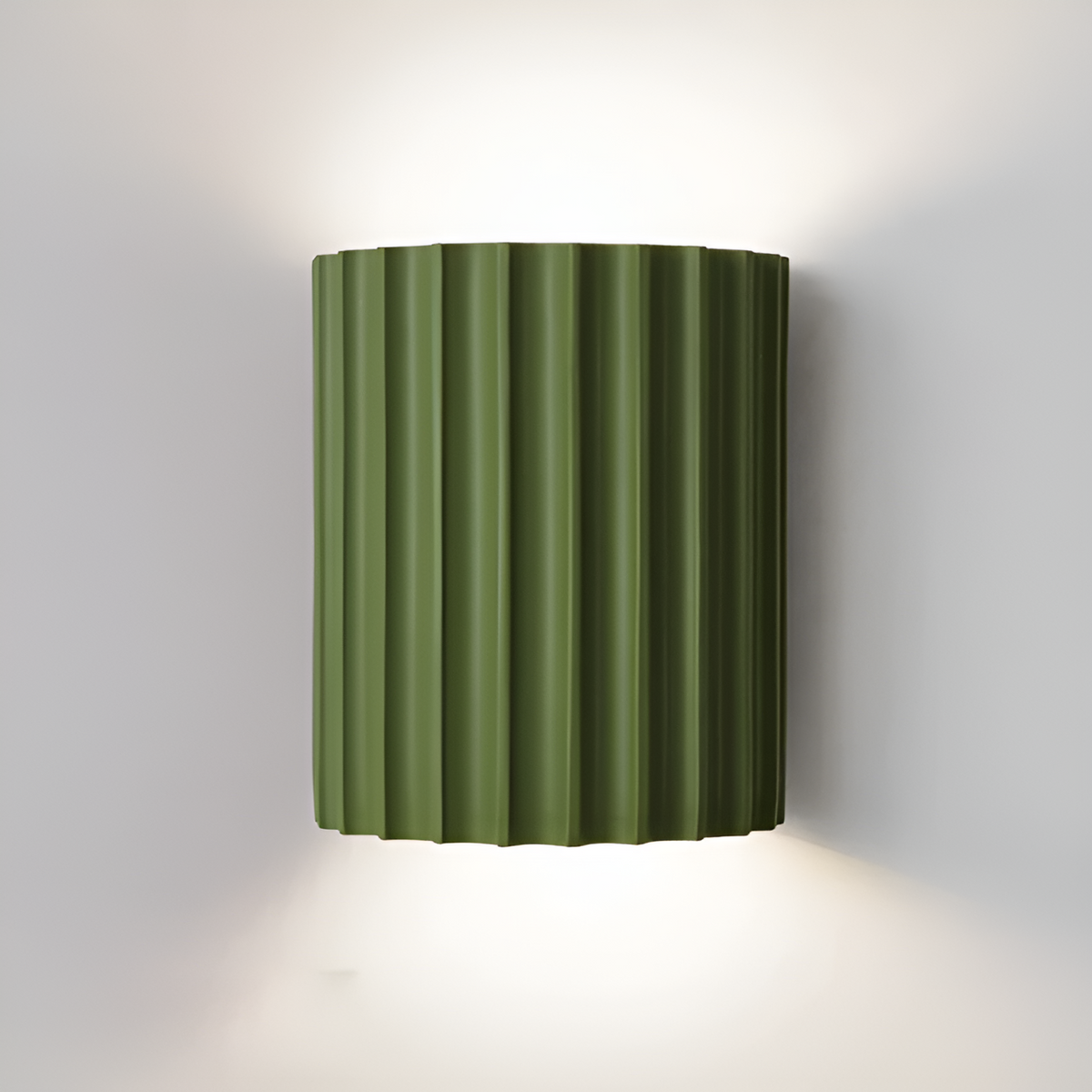 Striped Resin LED Wall Light 16cm