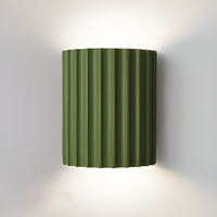 Striped Resin LED Wall Light 16cm
