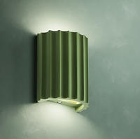 Striped Resin LED Wall Light 16cm