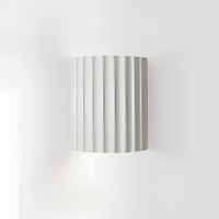 Striped Resin LED Wall Light 16cm