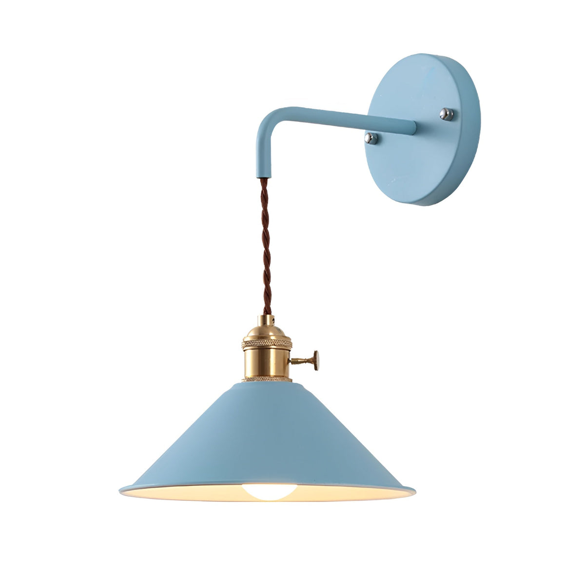 Retro Cone Metal Wall Light 22cm