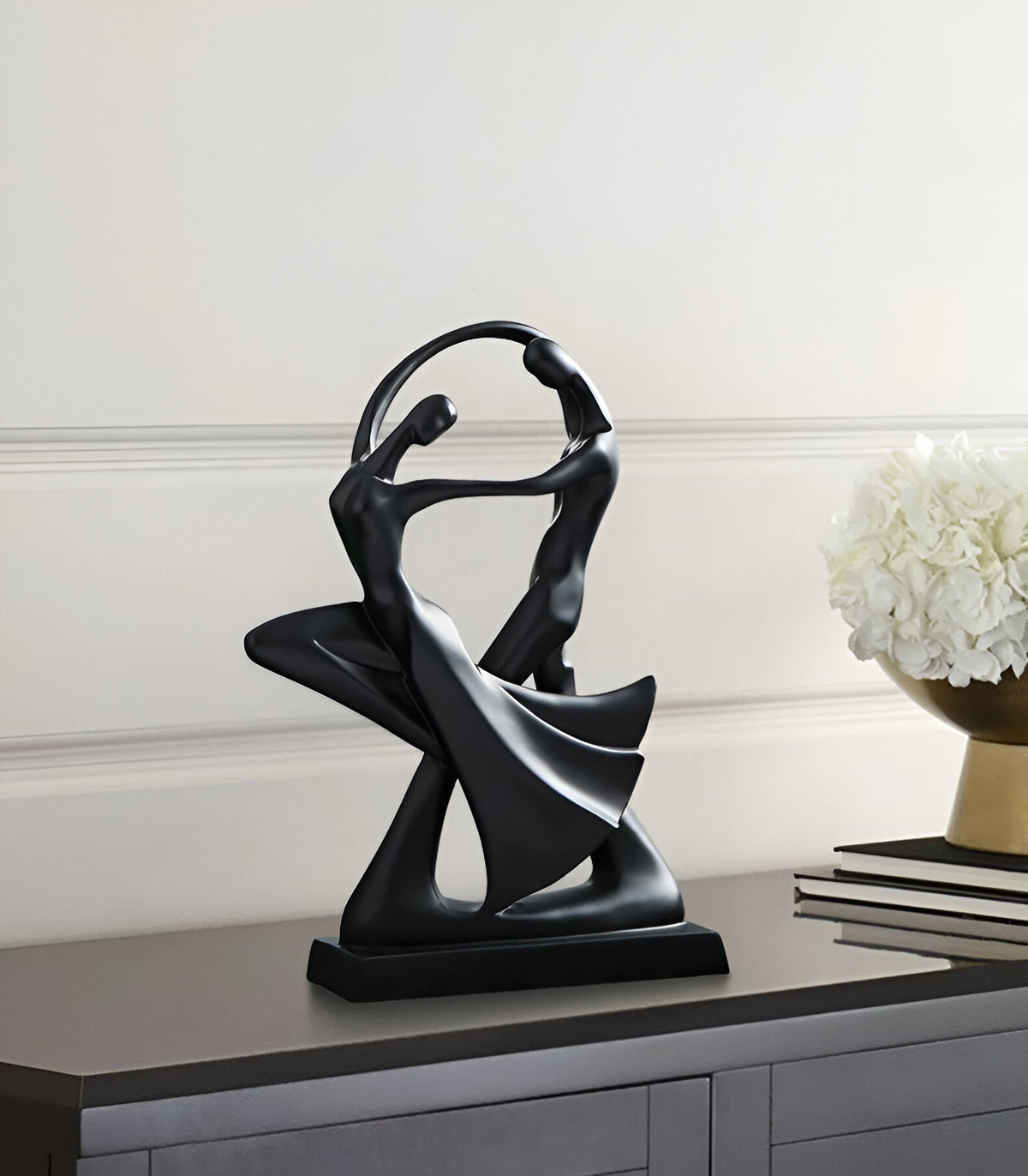 Dancing Couple Resin Sculpture 28cm
