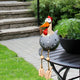 Big-Eyed Resin Chicken Statue 28cm