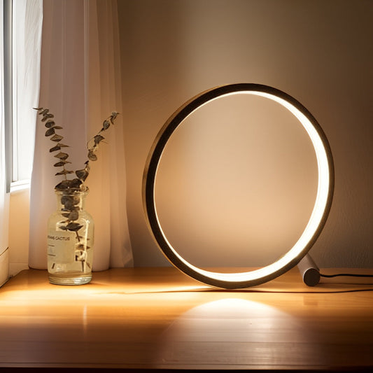 Halo Ring USB Table Lamp 25cm