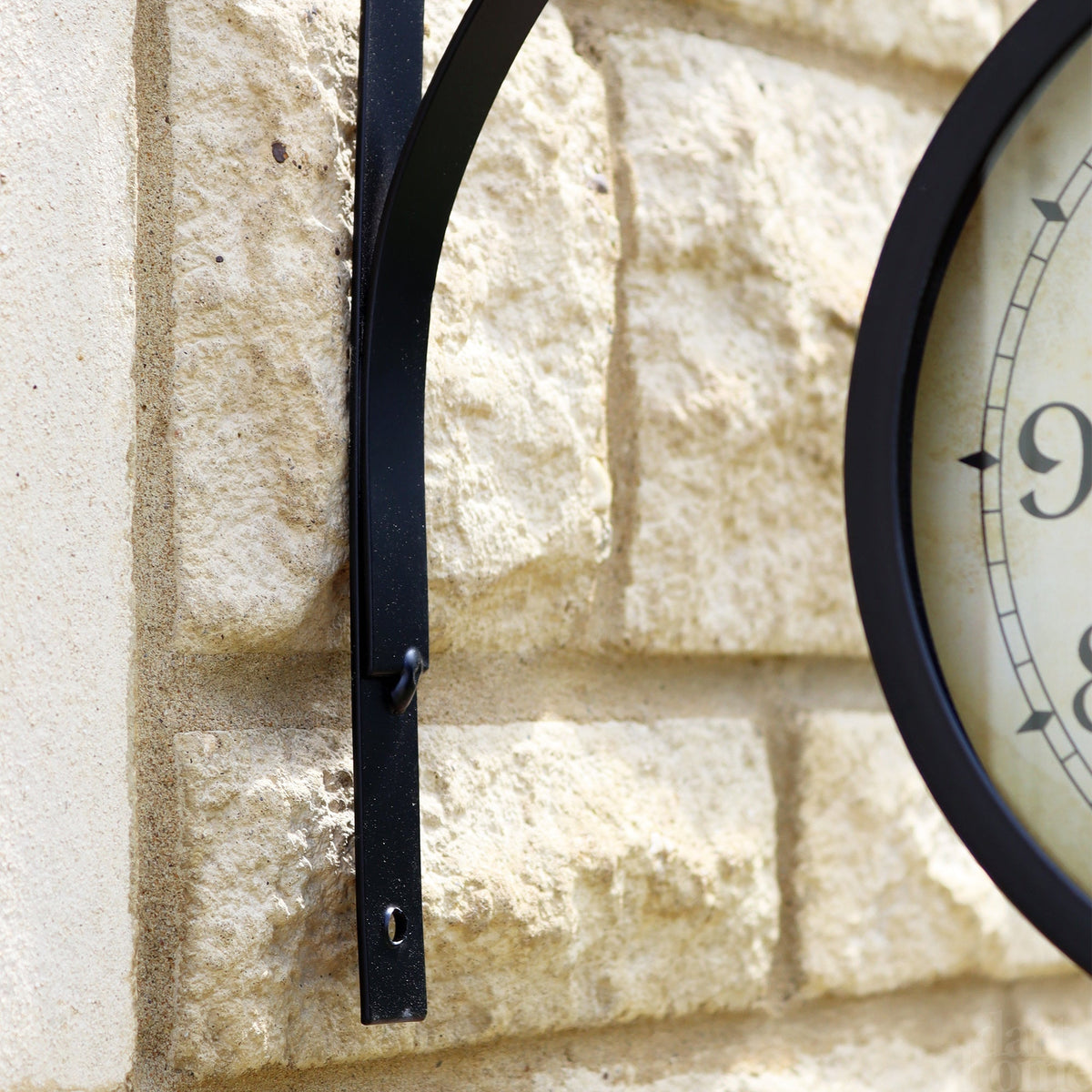 Double-Sided Outdoor Station Clock 35cm