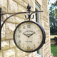 Double-Sided Outdoor Station Clock 35cm