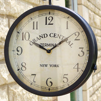 Double-Sided Outdoor Station Clock 35cm