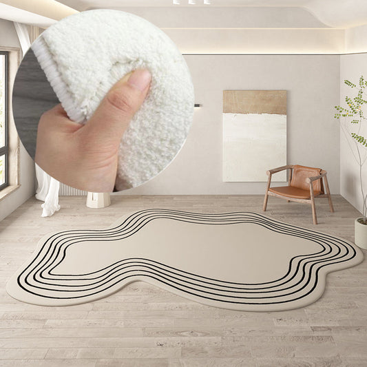 Irregular Plush Shaped Rug
