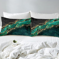 Jade Marble Duvet Cover Set