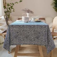 Japanese Print Linen Tablecloth