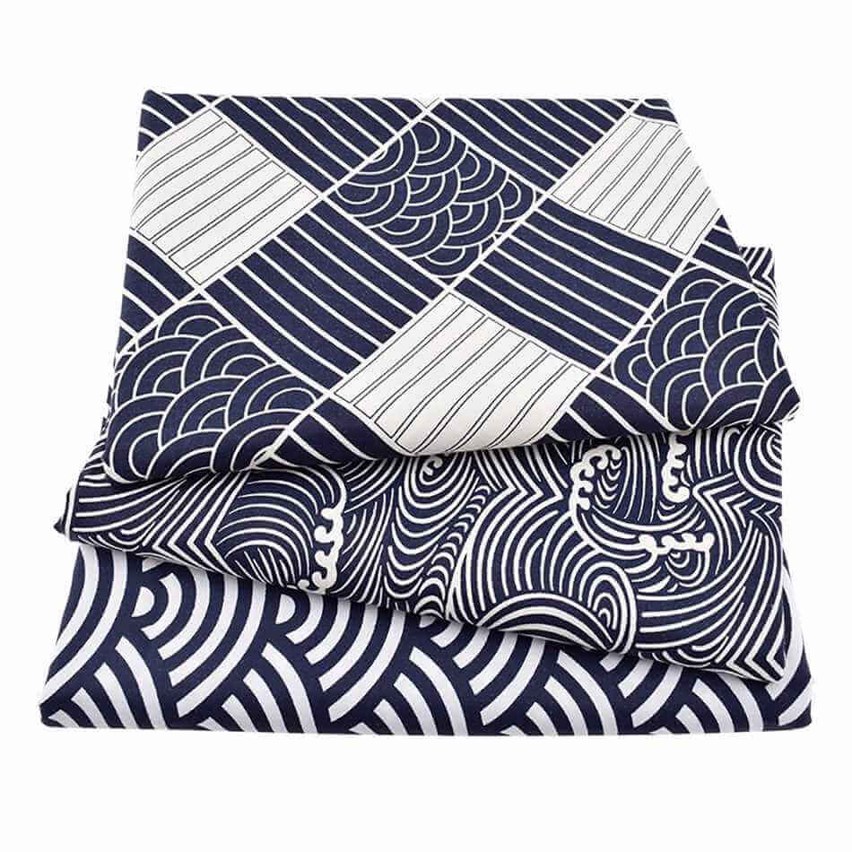 Japanese Print Linen Tablecloth