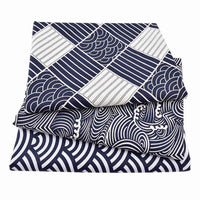 Japanese Print Linen Tablecloth