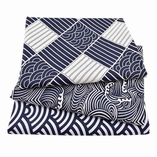Japanese Print Linen Tablecloth