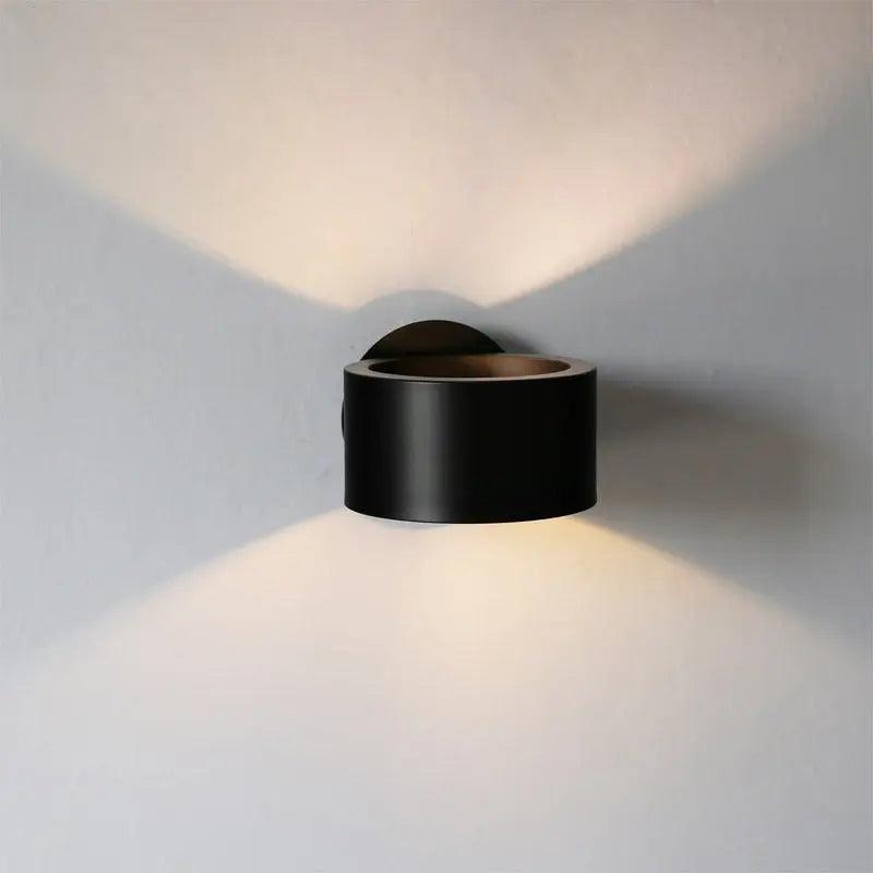 LuxeShine Metal Crescent Wall Light