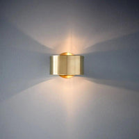 LuxeShine Metal Crescent Wall Light