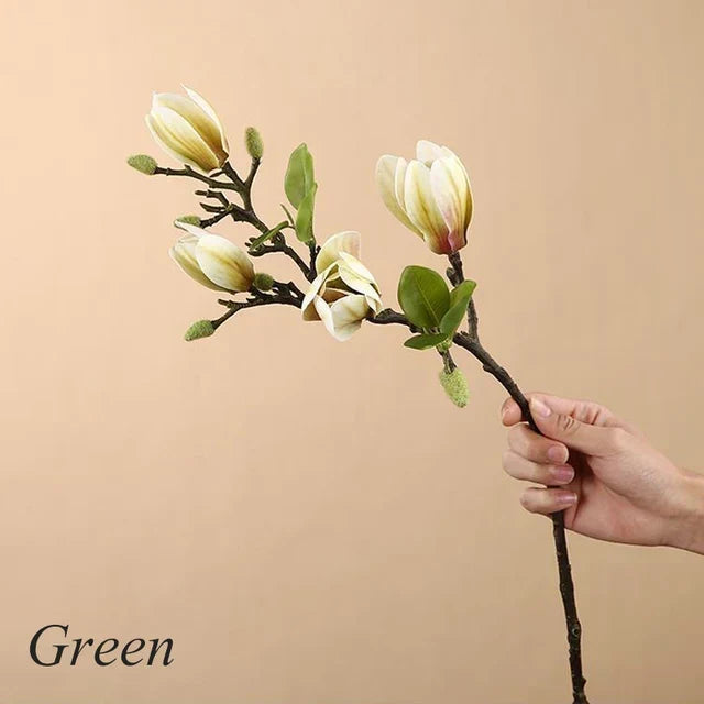 Artificial Magnolia Branches 68cm, Set of Four