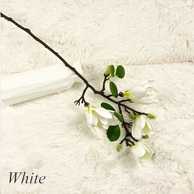 Artificial Magnolia Branches 68cm, Set of Four