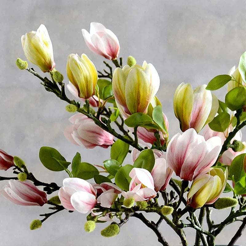 Artificial Magnolia Branches 68cm, Set of Four