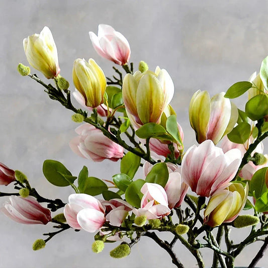 Artificial Magnolia Branches 68cm, Set of Four