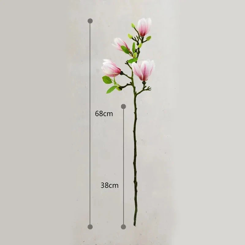 Artificial Magnolia Branches 68cm, Set of Four