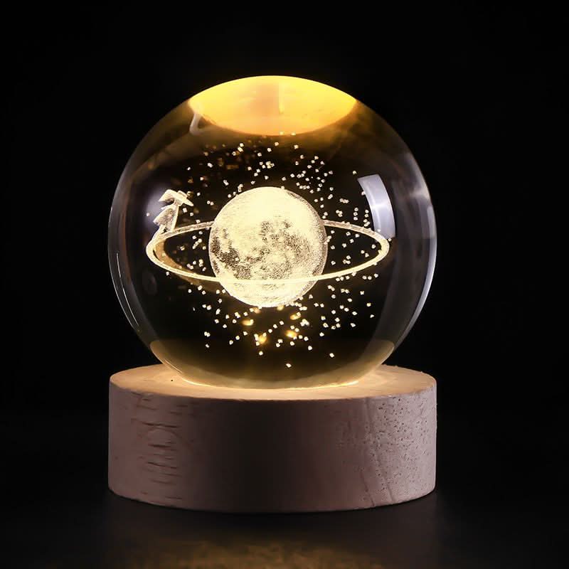 Engraved Crystal Ball LED Light