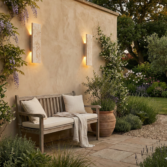 Natural Stone Outdoor Wall Sconce
