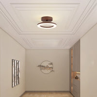 Wood-Effect Hallway Ceiling Light