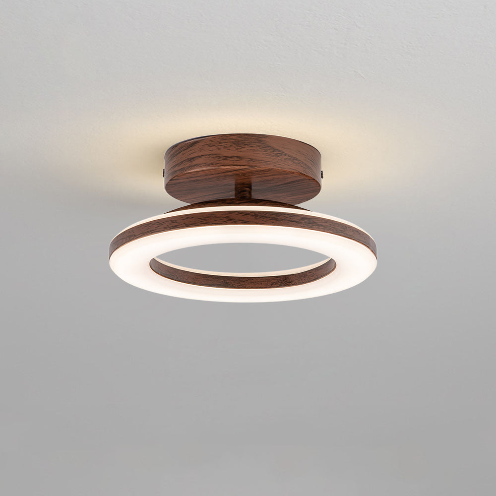 Wood-Effect Hallway Ceiling Light