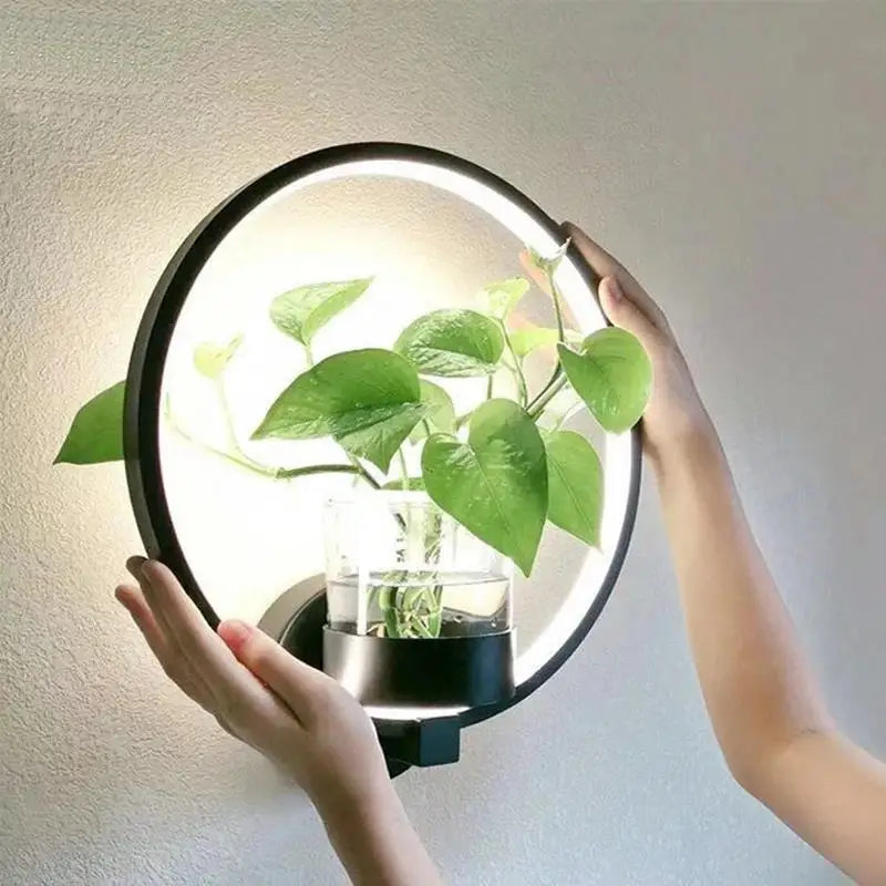 Glass Trough Plant Wall Light 22cm