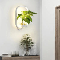 Glass Trough Plant Wall Light 22cm