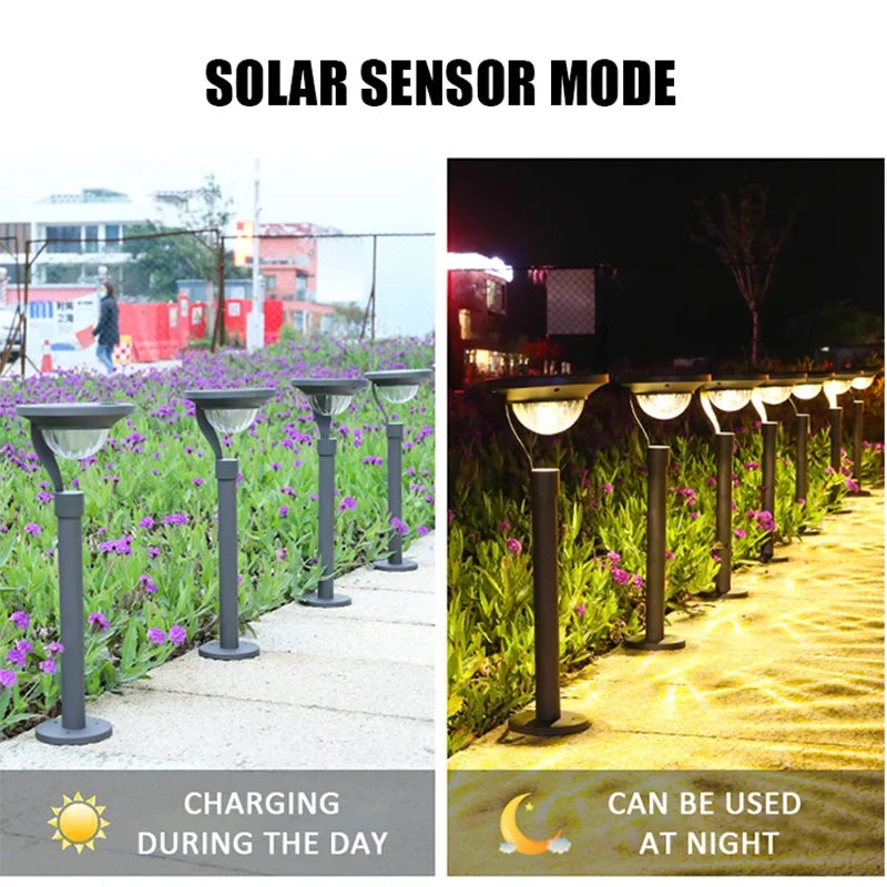 Solar Lawn Path Light 42cm