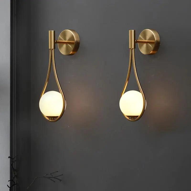 Wood and Metal Wall Light 25cm