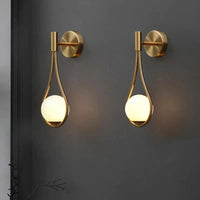 Wood and Metal Wall Light 25cm