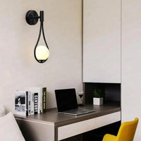 Wood and Metal Wall Light 25cm