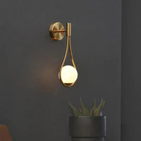 Wood and Metal Wall Light 25cm