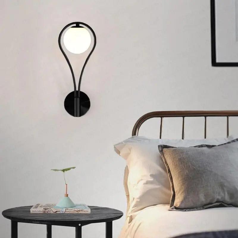 Wood and Metal Wall Light 25cm
