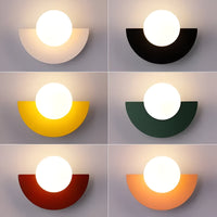 Glass Globe Wall Sconce 20cm