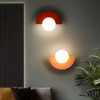 Glass Globe Wall Sconce 20cm